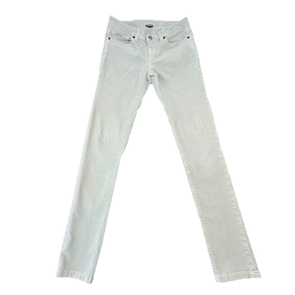 Patagonia Women's Organic Cotton‎ Corduroy Pants Size 26 Light Gray Slim Fit